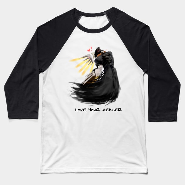 Love Your Healer Baseball T-Shirt by Hailielle